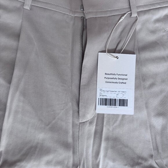 NWT Everlane Women's Draper Pleated Pant in Buttersmooth in Sandstone, Size 2 - Picture 6 of 6